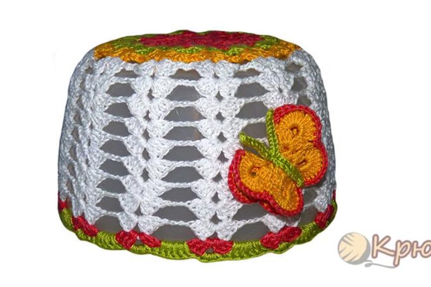 Вязание крючком летней шапочки для девочки