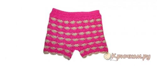 Детские шорты крючком