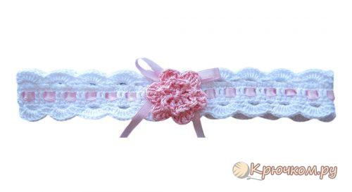 Летняя повязка на голову крючком
