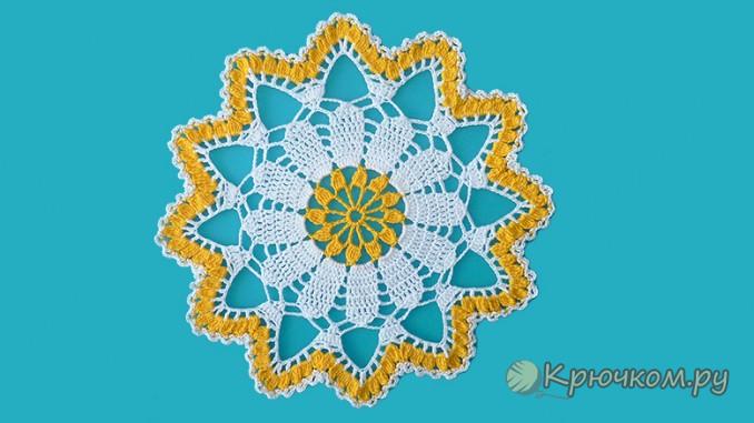 Салфетка Лето крючком Салфетка Лето крючком