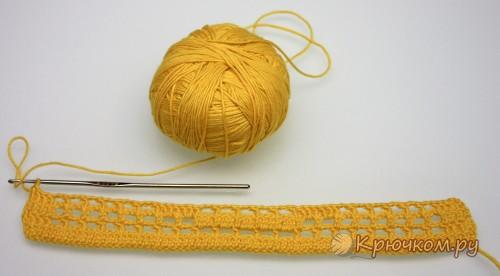 Пасхальная салфетка в технике филейное вязание