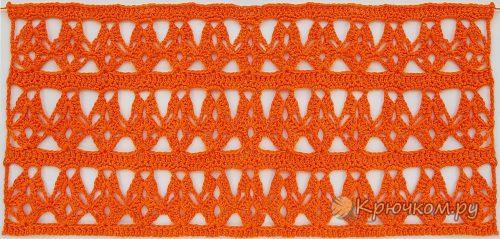 Оригинальный узор крючком
