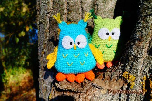 Вязаная сова крючком