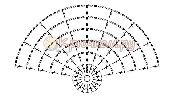 Паутина крючком схема