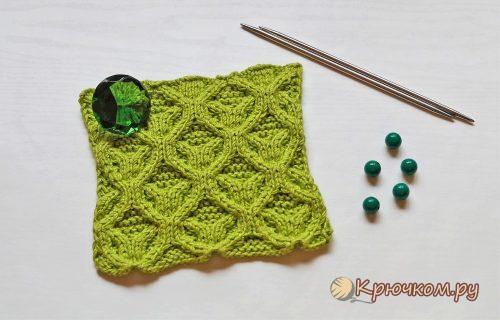 Узор из кос для свитера спицами