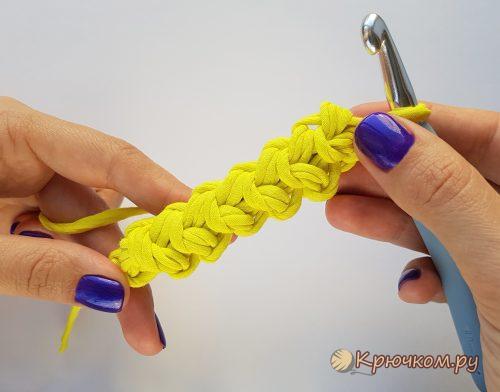 Как вязать шнур крючком