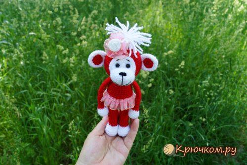 Обезьянка амигуруми крючком